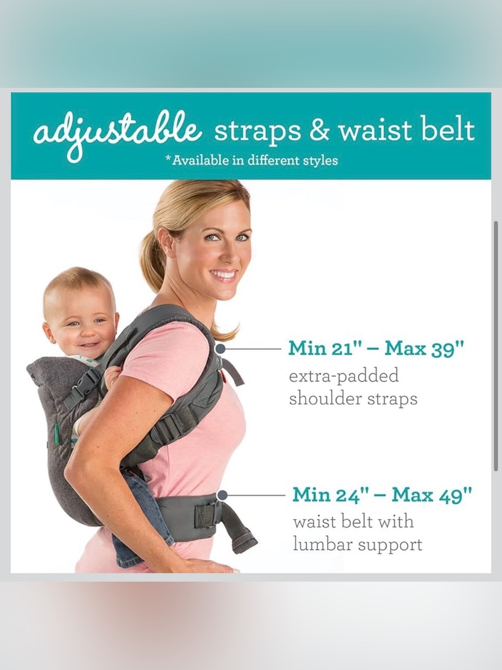 Infantino Flip Advanced Convertible Carrier - Heather Gray - Picture 5 of 8